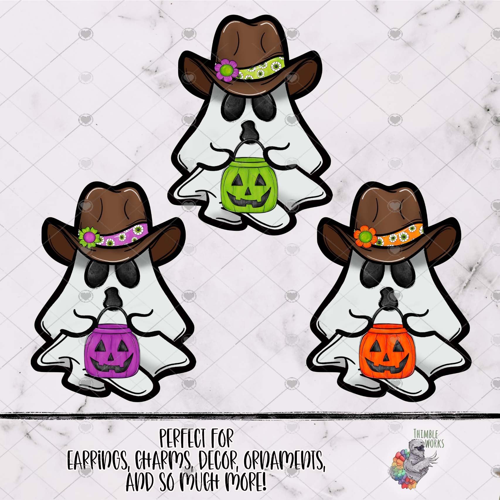 Trick or Treat Cowboy Ghost Design Bundle