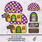 Load image into Gallery viewer, Trick or Treat Mummy Interchangeable Mushroom Design
