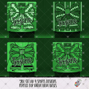 Trojans Sports Square Light Base Design
