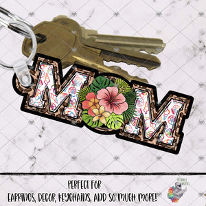 Tropical Plants Horizontal Mom Design