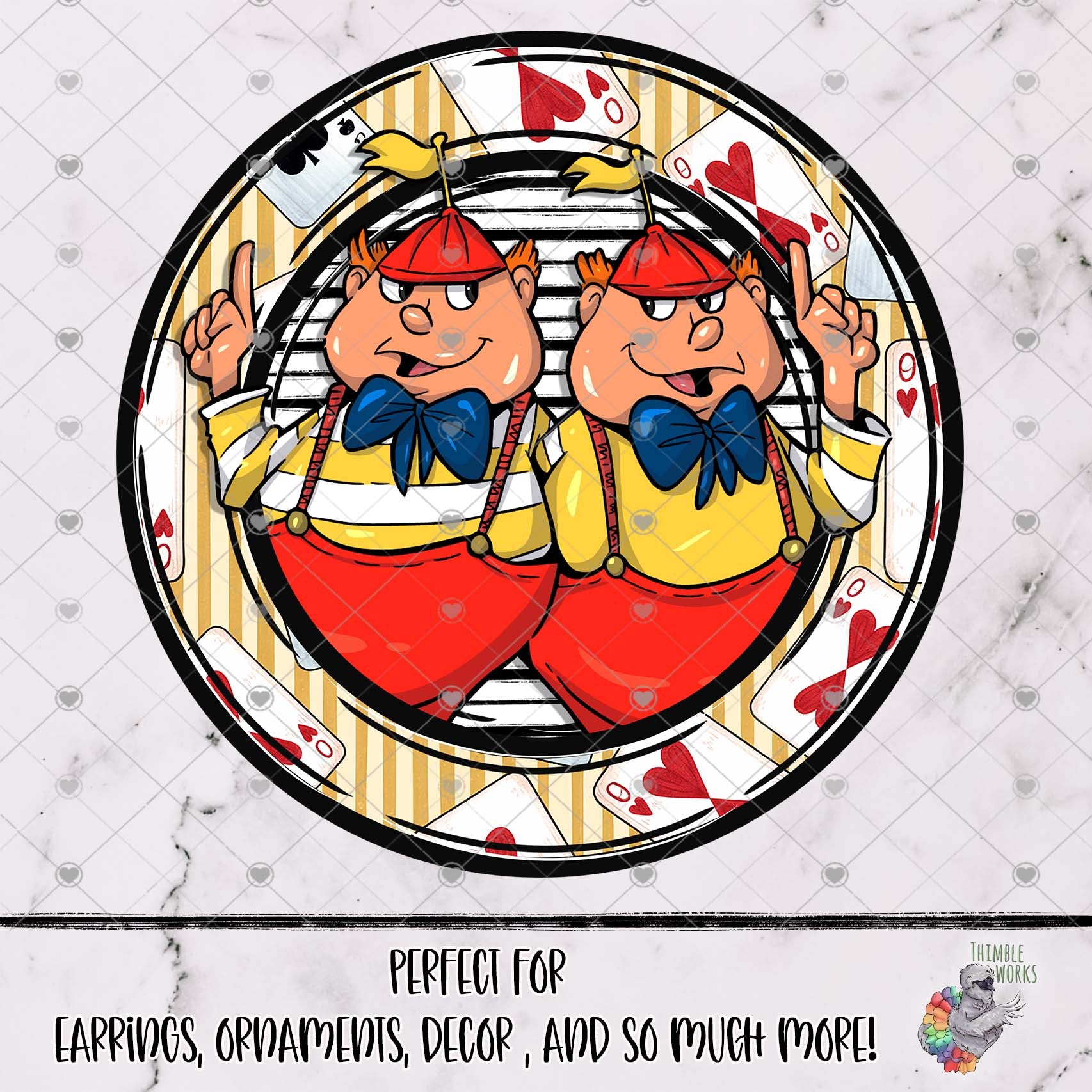 Twiddle Twins Round Design