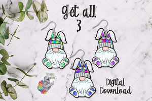 Tye Dye Bunny Gnome Design Bundle