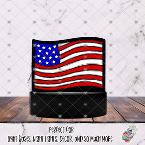 American Flag Light Base Design