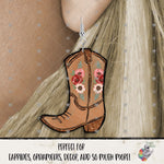 Load image into Gallery viewer, Valentine Floral Cowboy Boot Design
