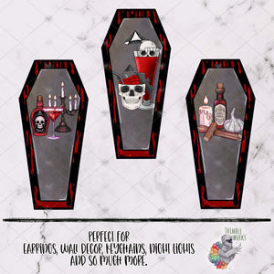 Vampire Coffin Design Bundle