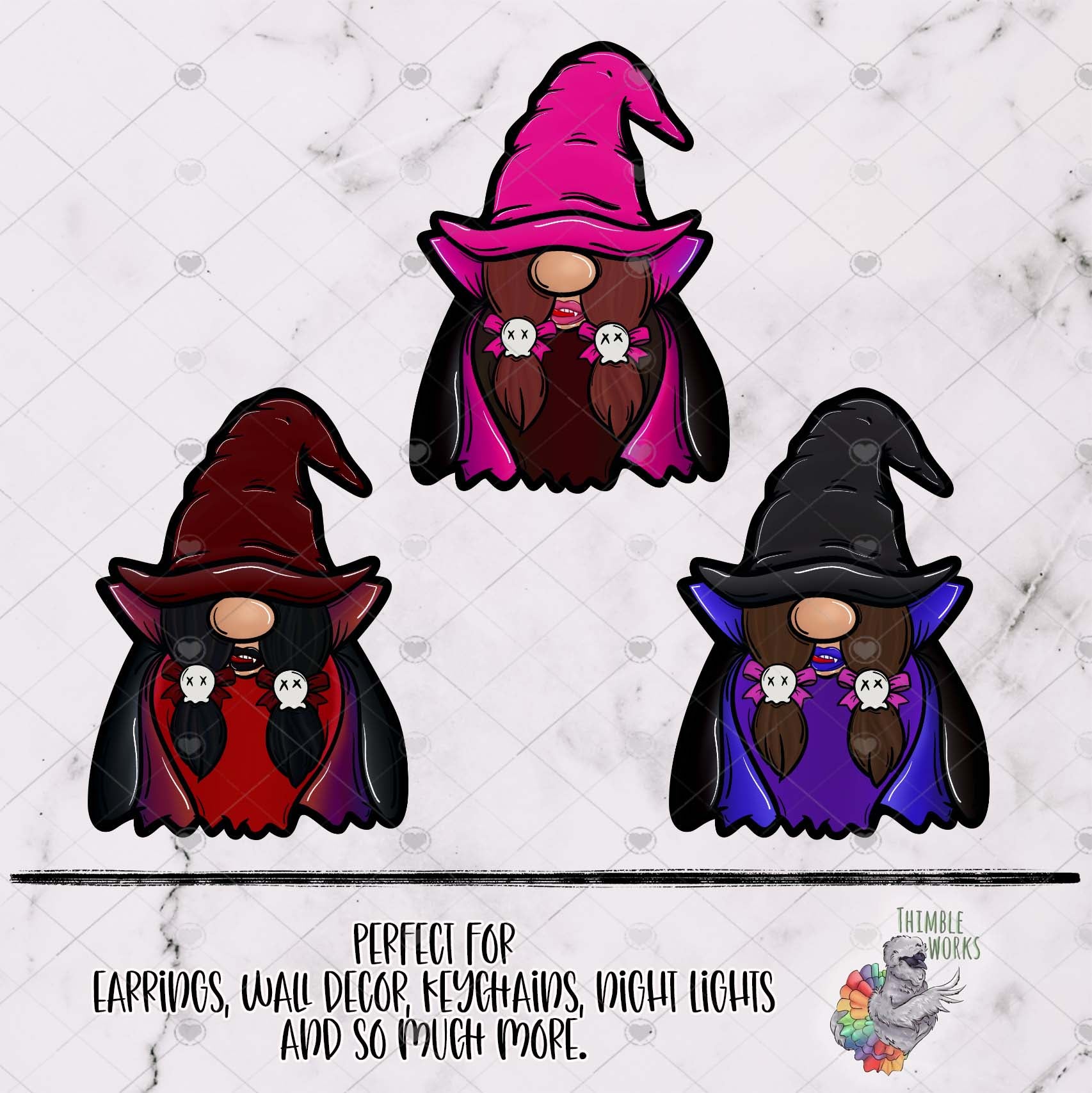 Vampire Gnome Girl Design Bundle