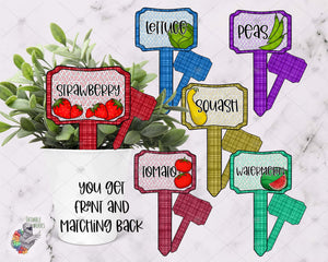 Vegetable Bundle 2 Garden Stake Design Bundle