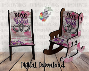 Y'all Rocking Chair Sublimation Design