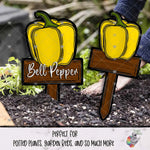 Load image into Gallery viewer, Bell Pepper Garden Stake Design Bundle
