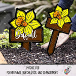 Load image into Gallery viewer, Daffodil Garden Stake Design Bundle
