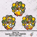 Load image into Gallery viewer, Yellow Football Turkey Design Bundle
