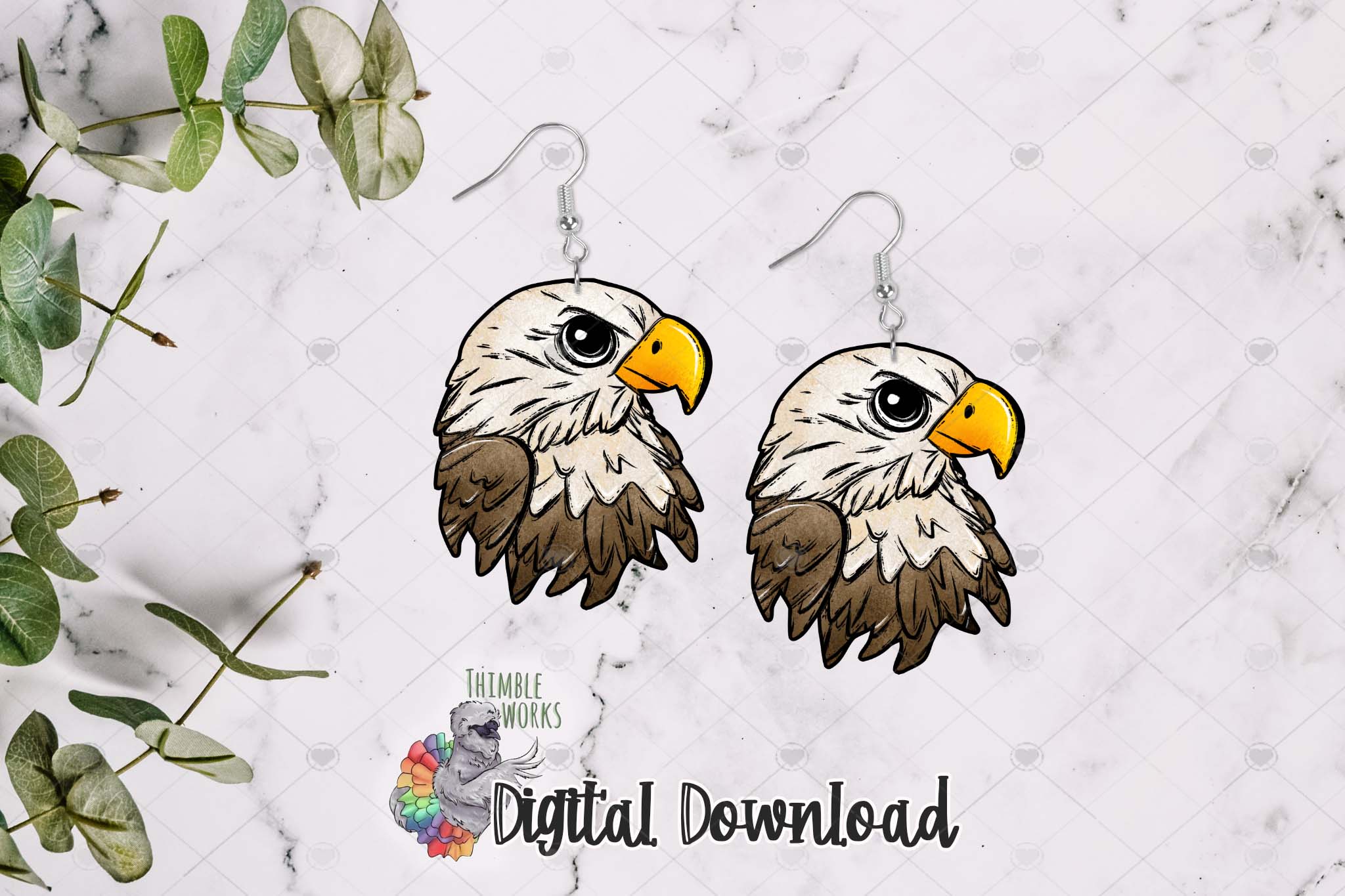 Eagle Head Sublimation Design