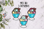 Load image into Gallery viewer, Ice Cream Cup with Sprinkles Sublimation Design Bundle
