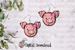 Load image into Gallery viewer, Pig Head Sublimation Design
