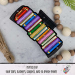 Load image into Gallery viewer, Bright Book Stack Hair Clip Design
