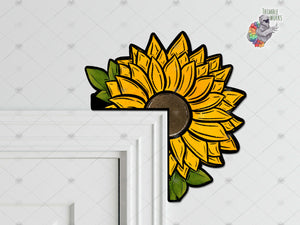 Sunflower Over the Door Sitter Sublimation Design